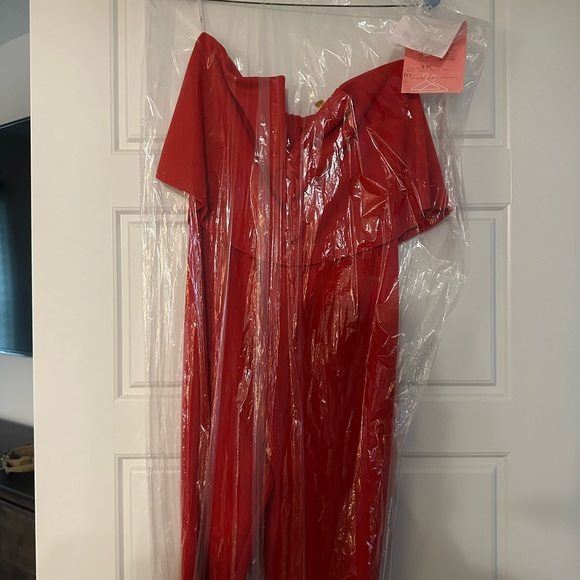 Lulus Power of Love Red Strapless Jumpsuit - Picture 3 of 3